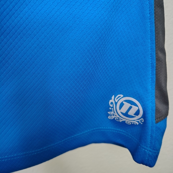 Novara Cycling Jersey Mens Medium Blue Gray Sleeveless Rear Pockets 1/2 Zip - Picture 5 of 10